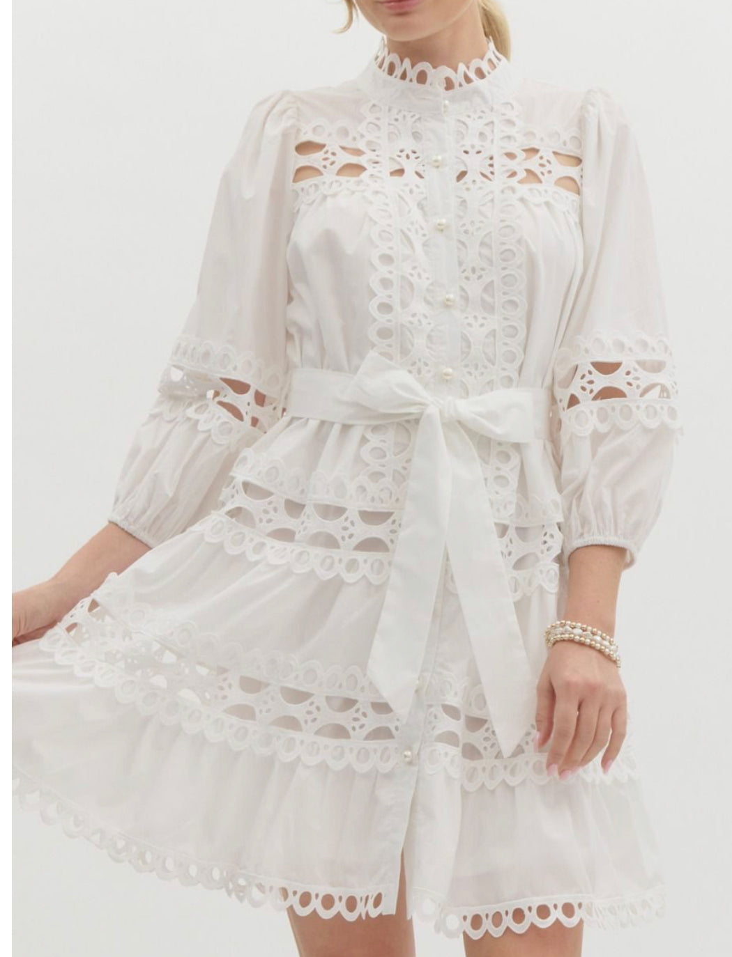 Classic Elegance White Dress