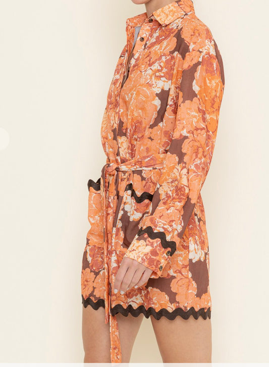 Cute Corals Shirt Dress