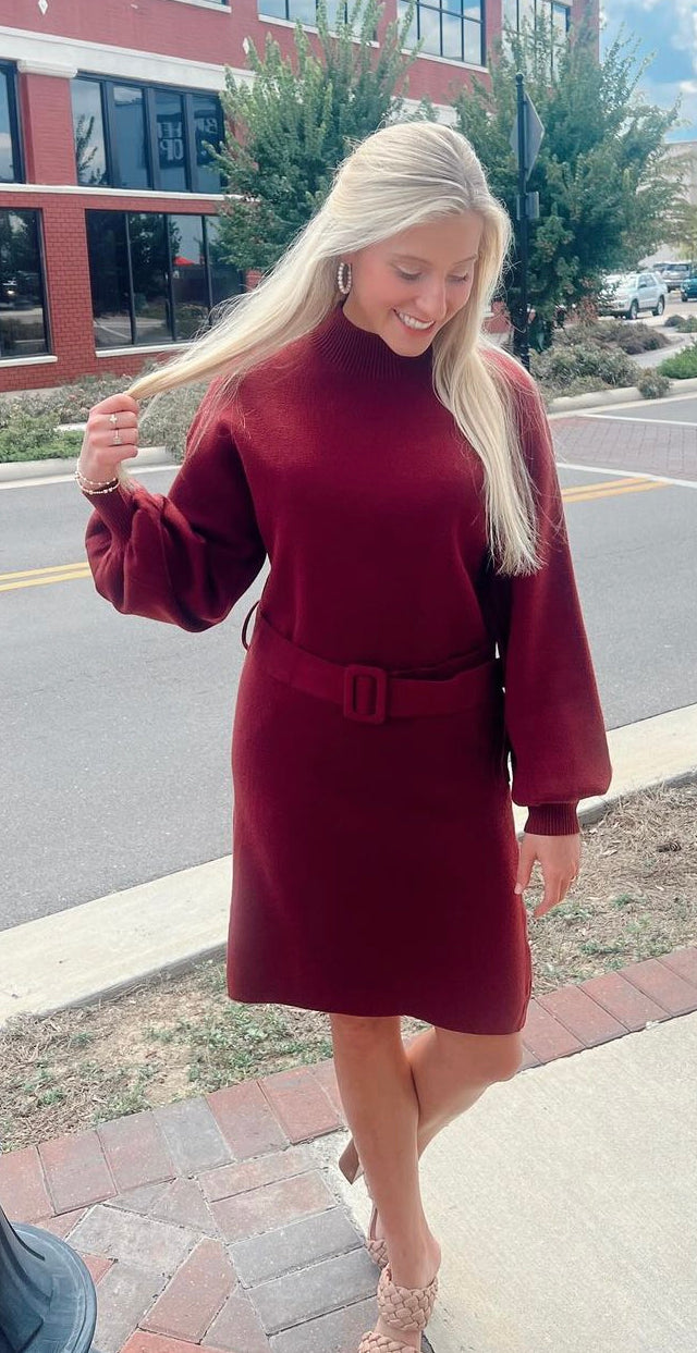 Classic Elegance Sweater Dress