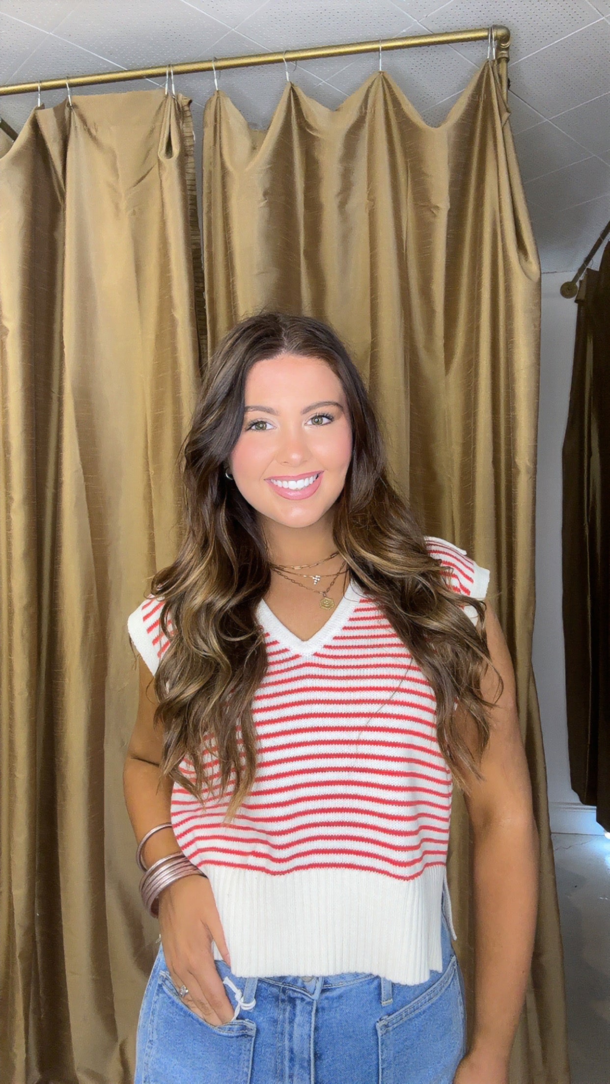 Raring to Go Red Sweater