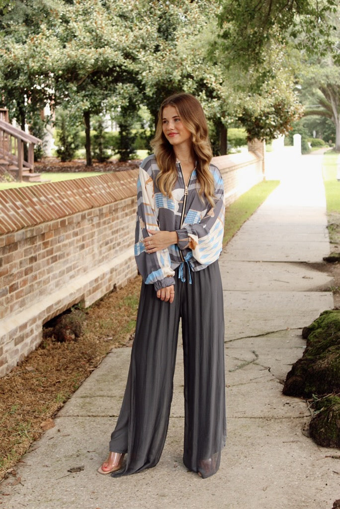 Equestrian Elegance Bomber Jacket