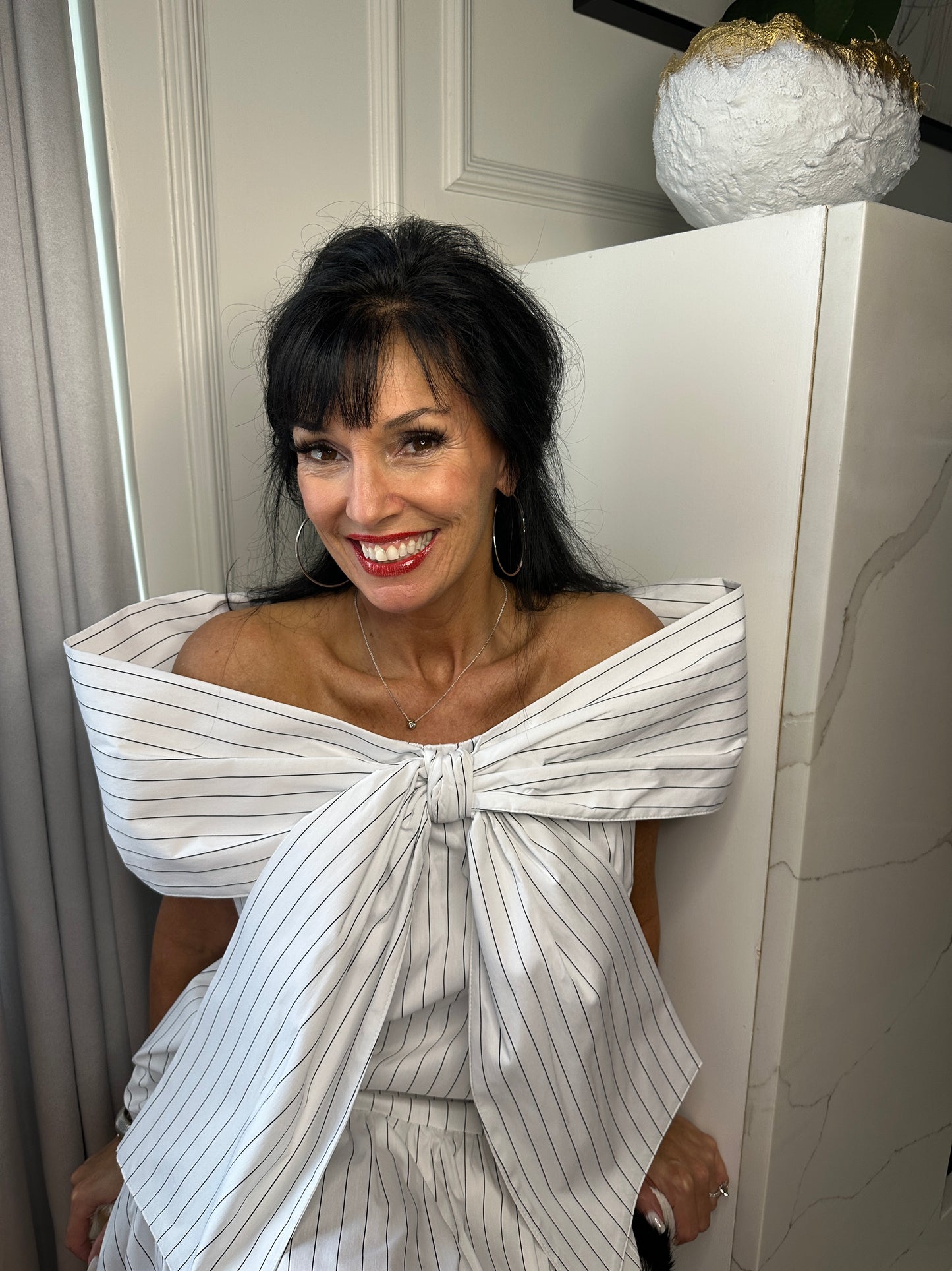 Premium Pinstripe Dress
