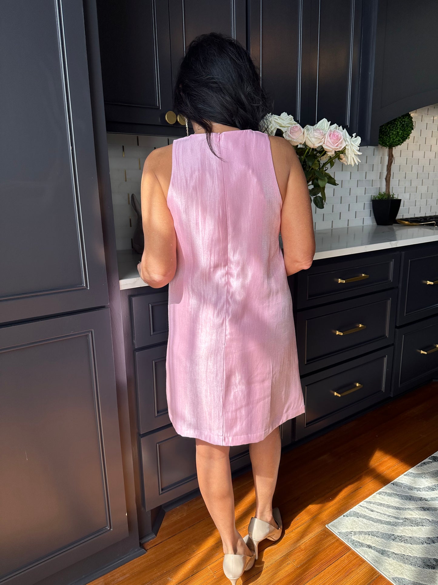 Classic Shiny Pink Dress