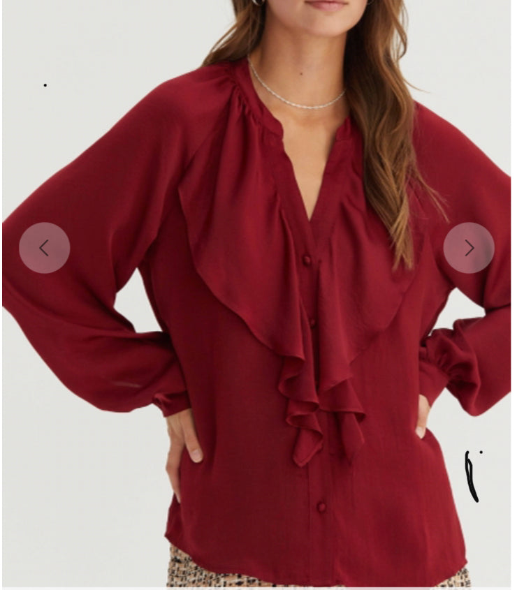 Raring In Ruffles Top