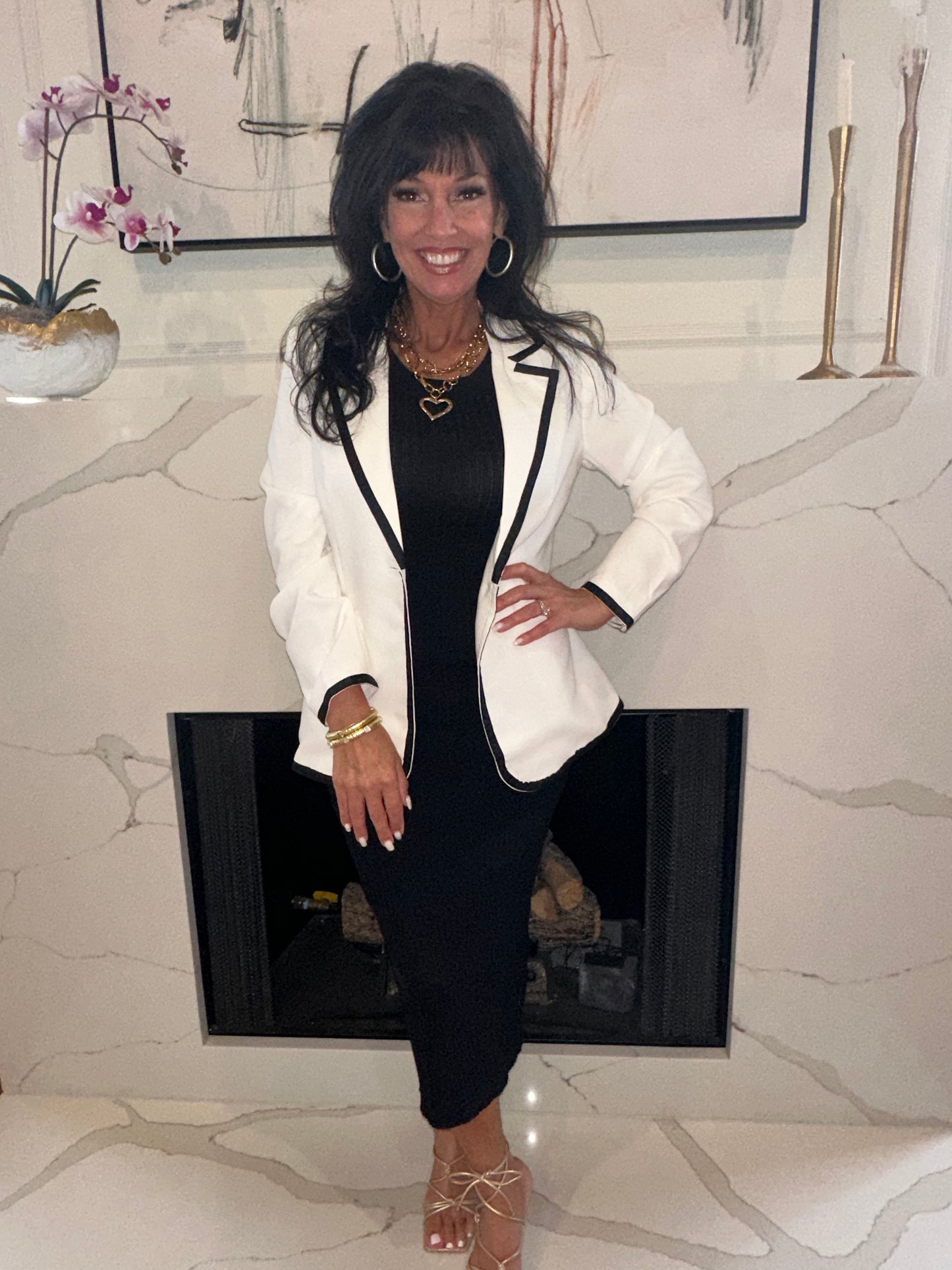 Classic Contrast Blazer