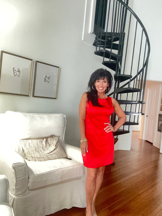 Stand Out In Red Dress