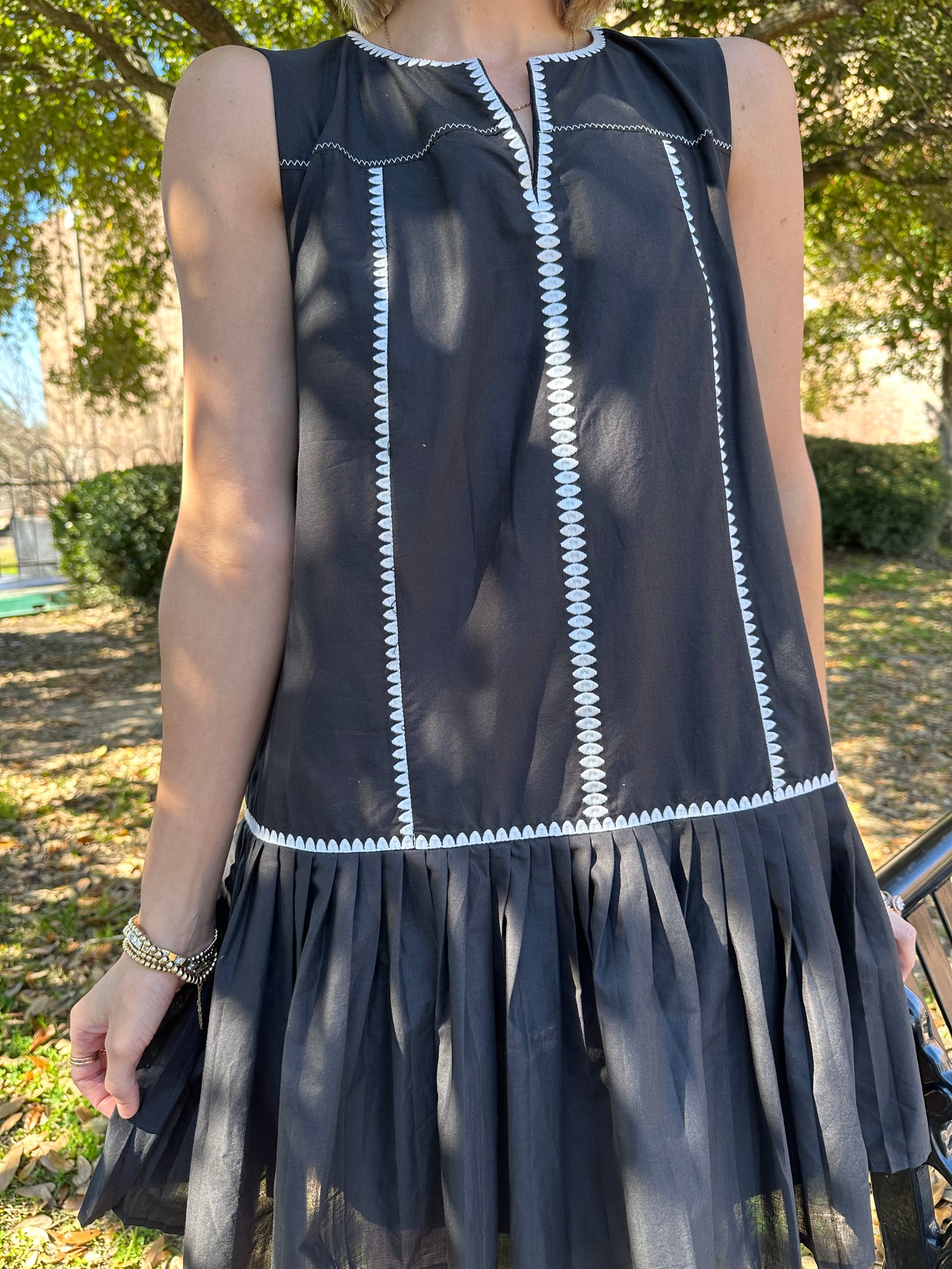 Perfectly Pleated Mini Dress