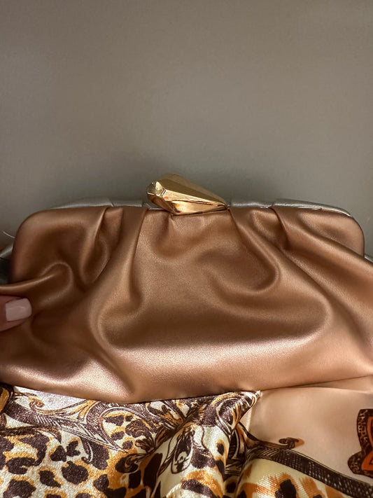 Metallic Two Tone Clutch