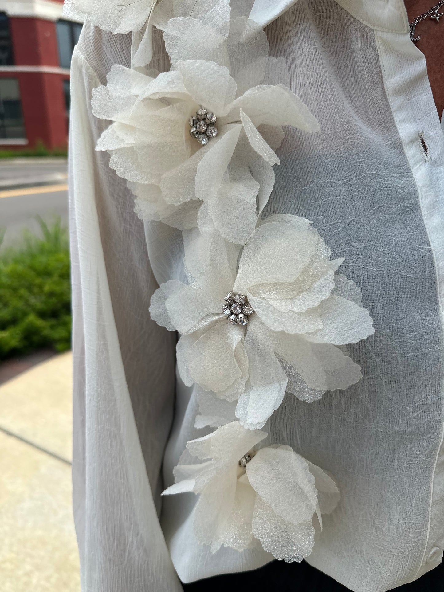 Perfect with Petals & Rhinestone Top