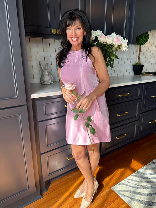 Classic Shiny Pink Dress