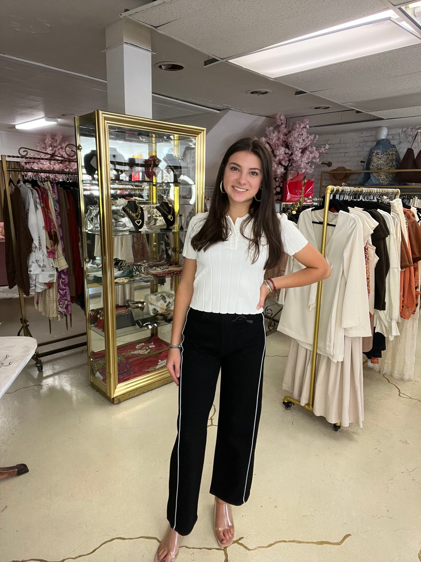 City Stripe Barrel Jeans