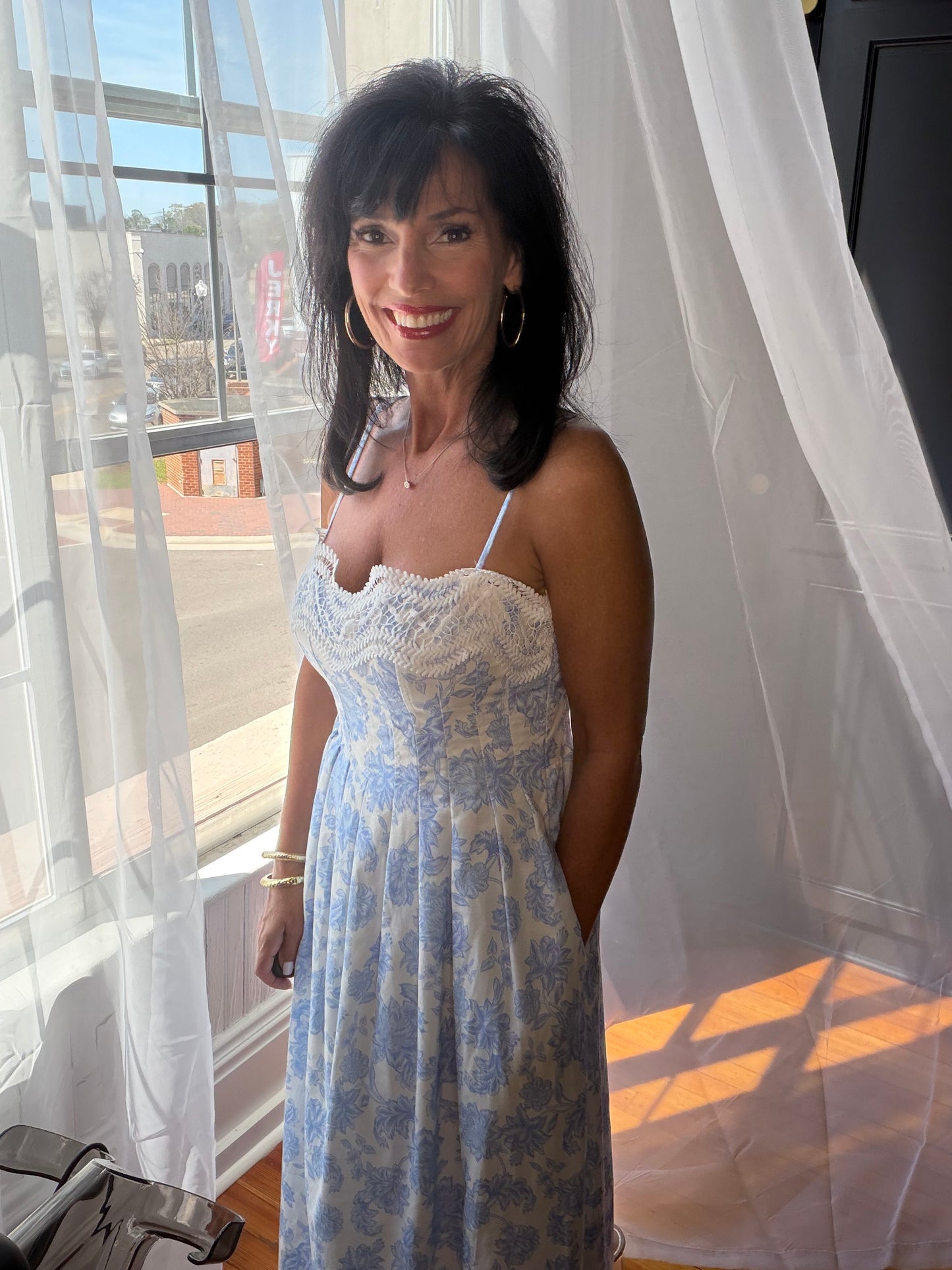 Blue Willow Garden Dress