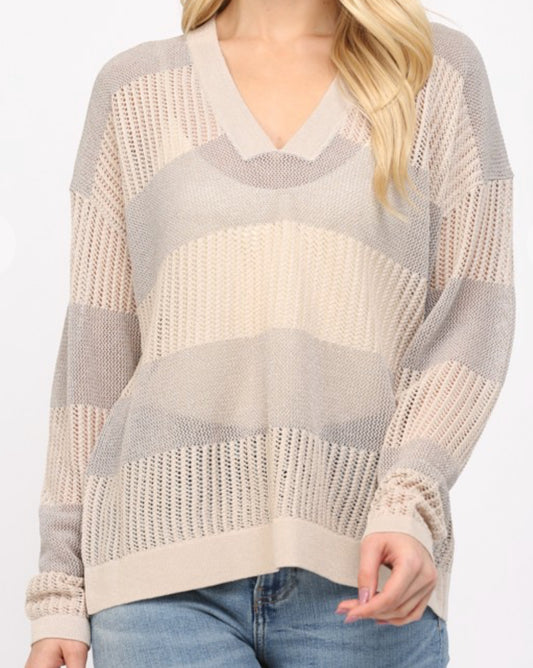 Muted With Metallic Sweater