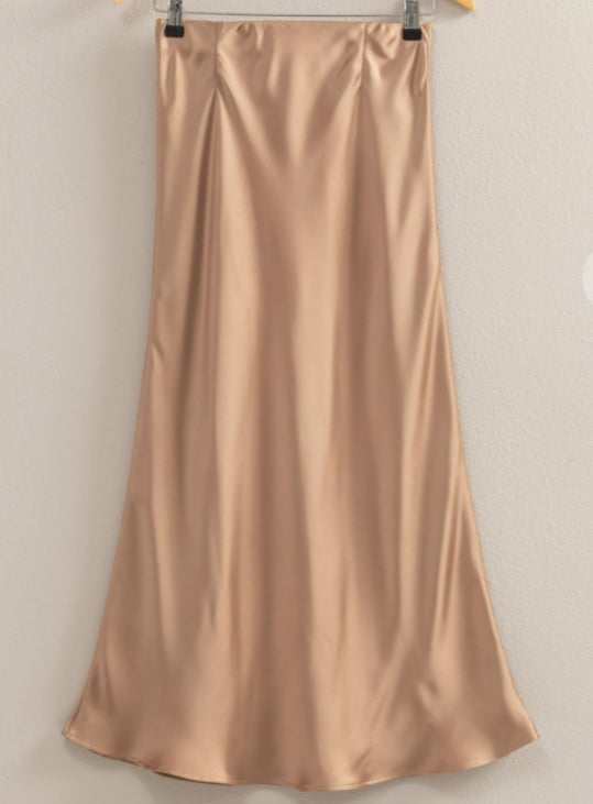 Top It Off Taupe Skirt
