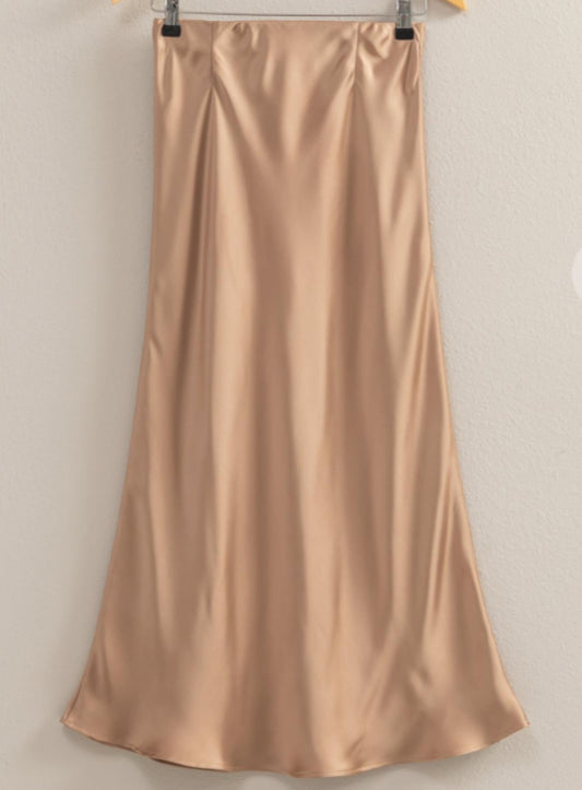 Top It Off Taupe Skirt