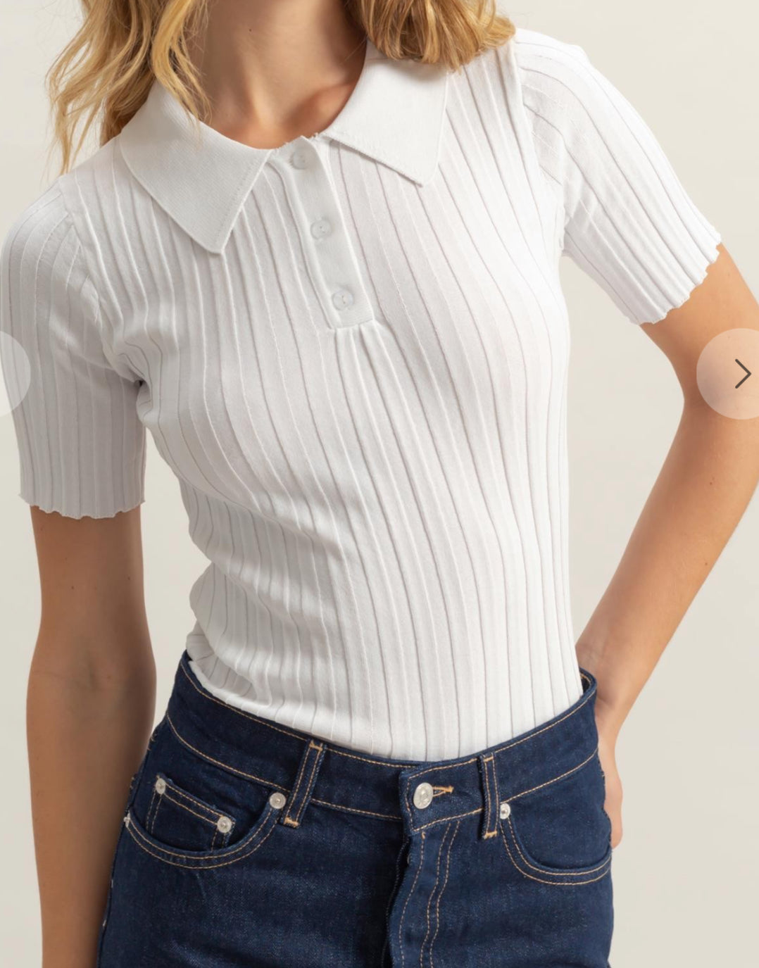 Right & Ribbed Top