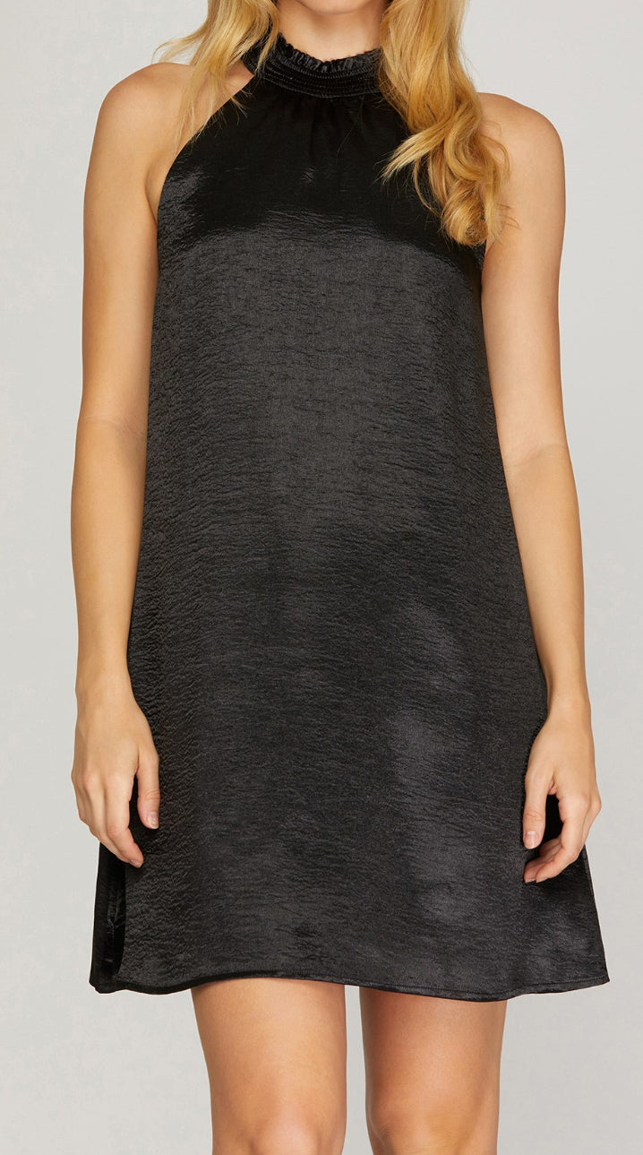 Having Fun Halter Dress