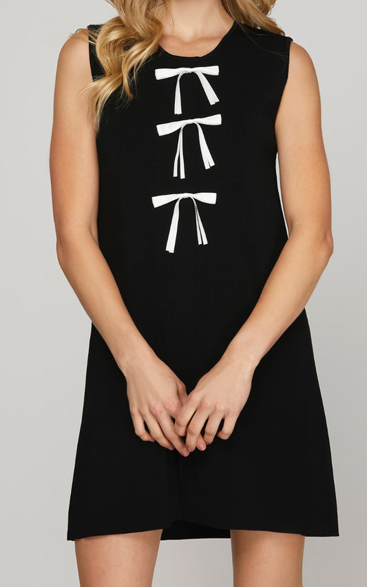 Black with Bows Dress