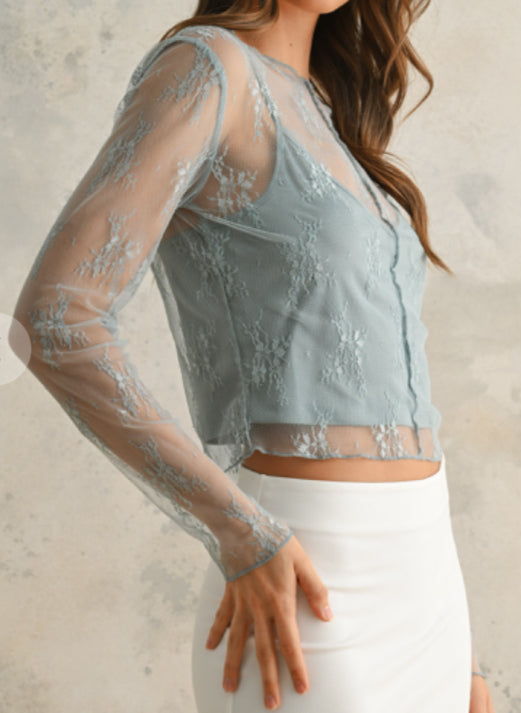 Longing for Lace Top