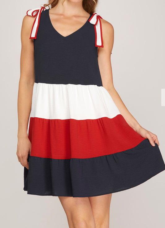 Red White & Blue For You Dress