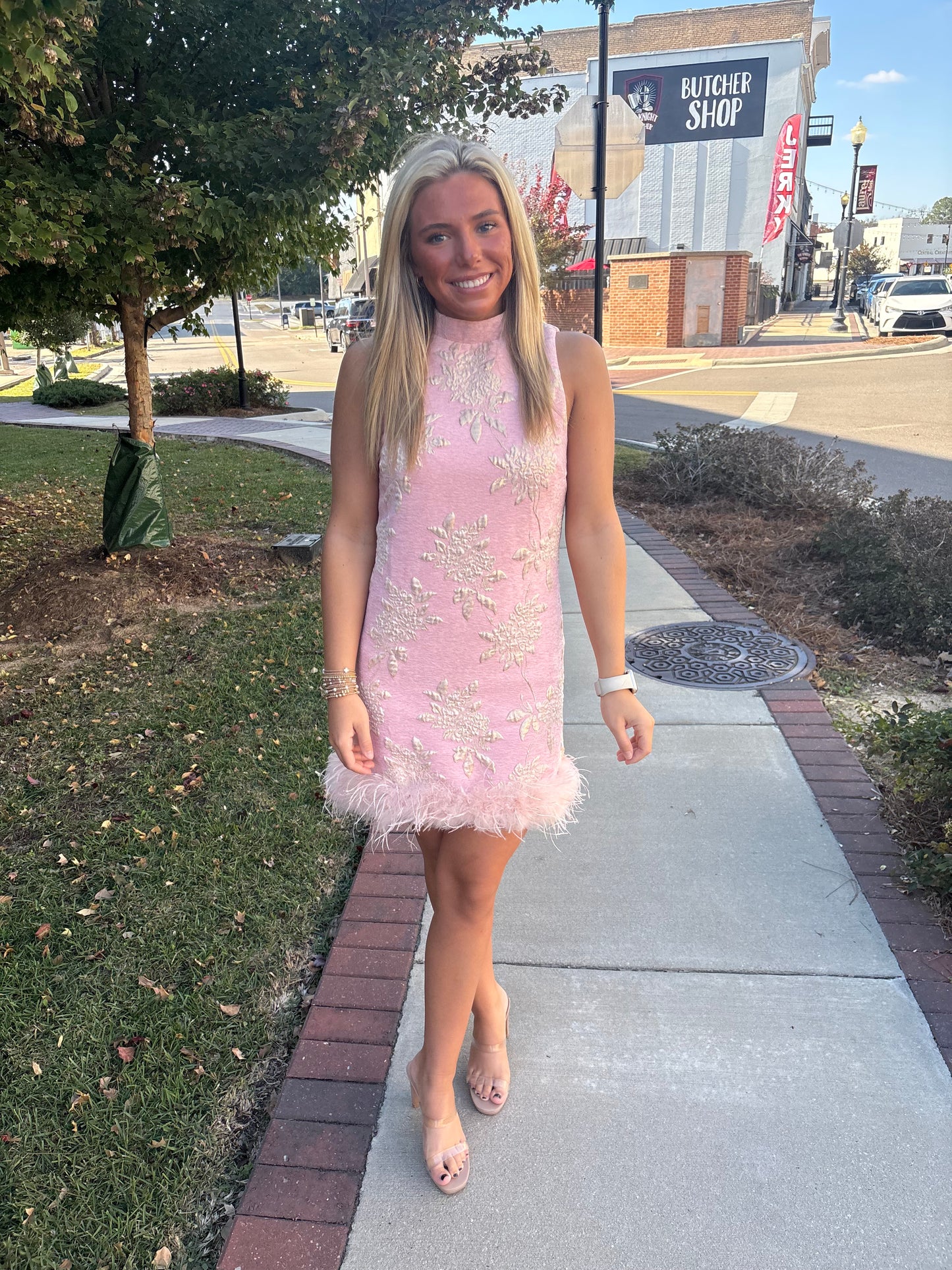 Feathers & Floral Dress