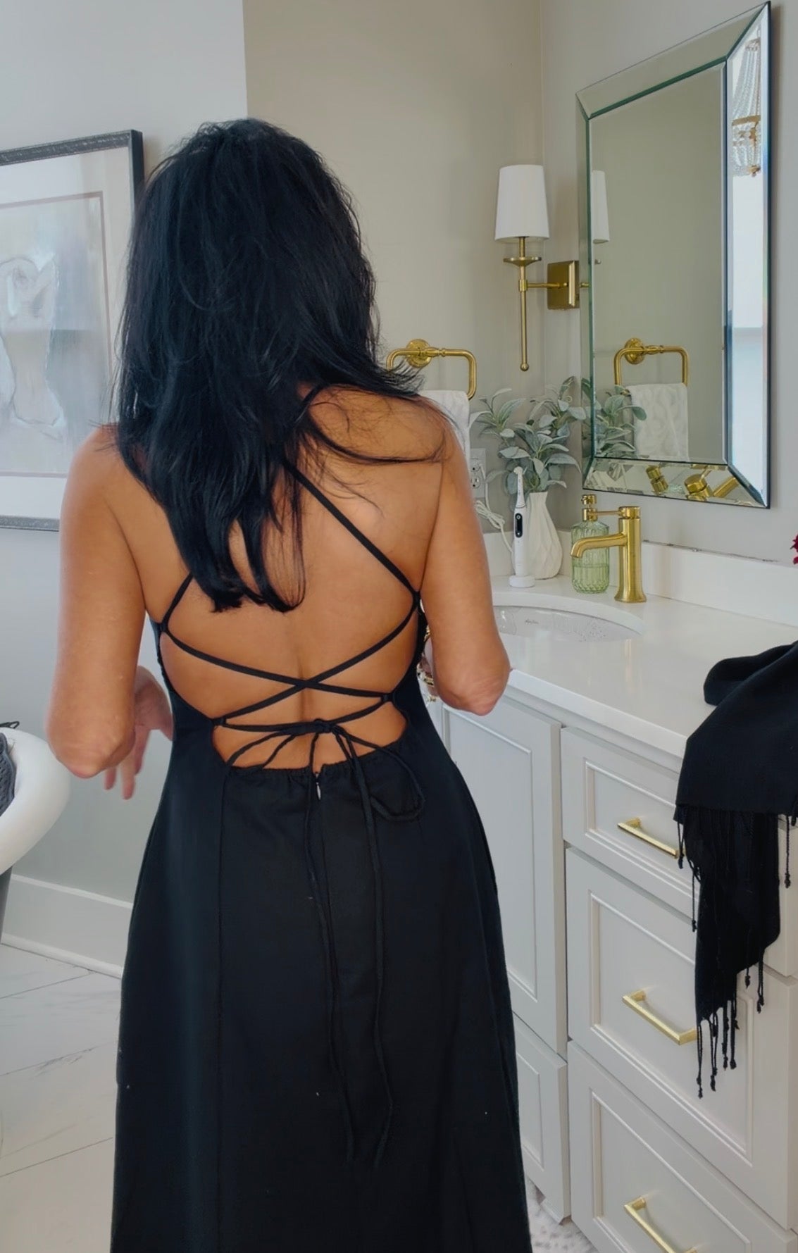 Bold In Black Maxi