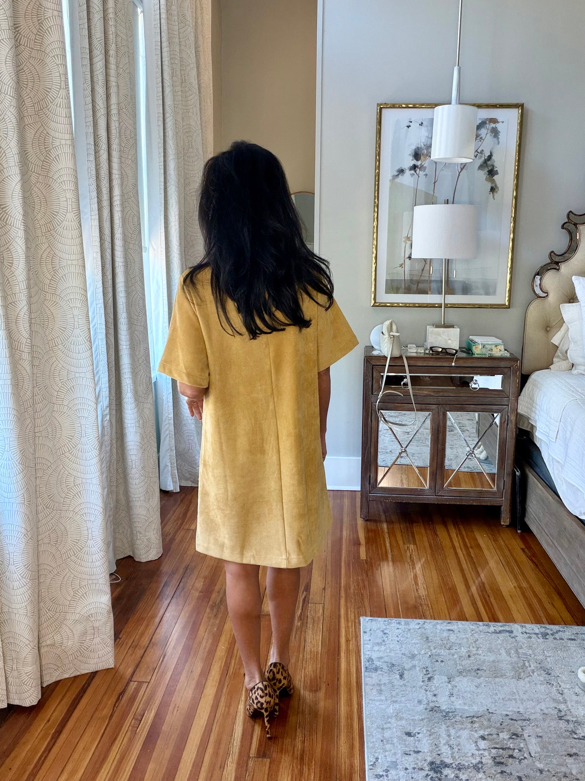 Saddle Chic Suede Dress