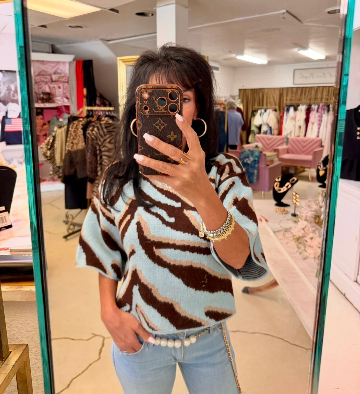 Blue Safari Sweater