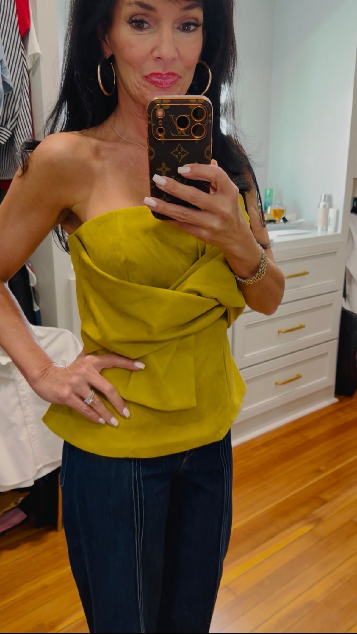 Twisted Chartreuse Top