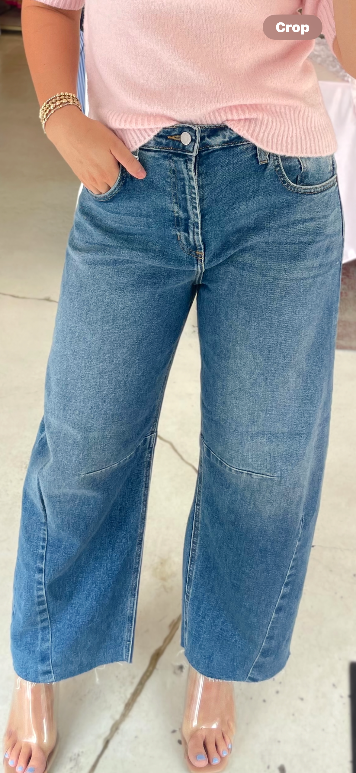 Never Boring Barrel Jeans