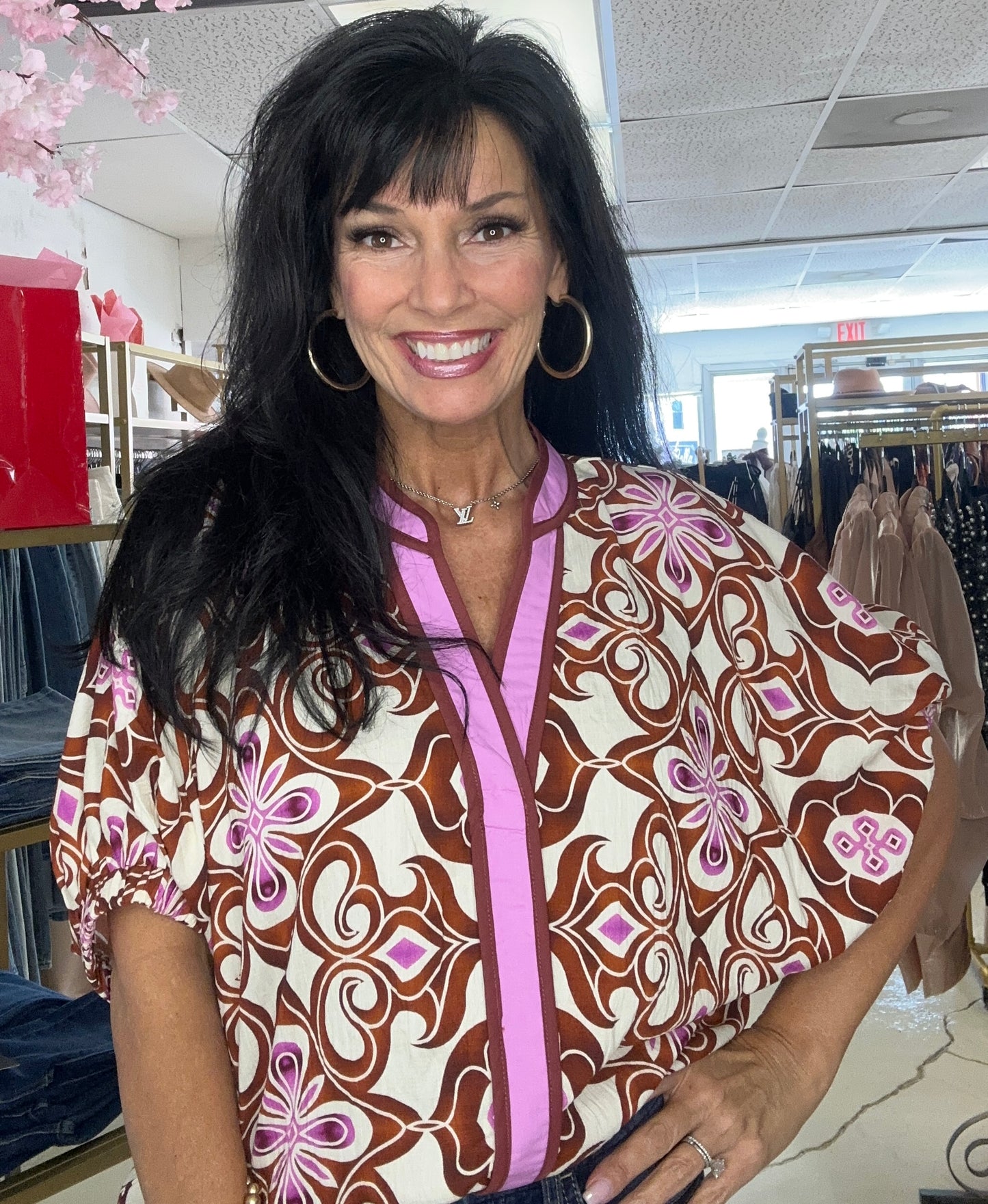 Bold in Bohemian Top