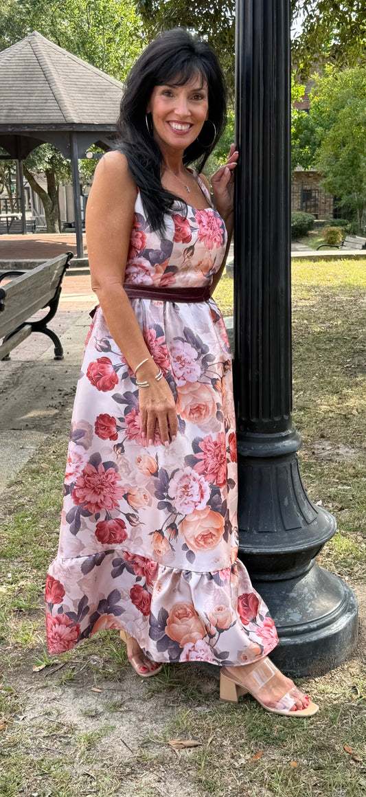 Velvet Rose Garden Dress