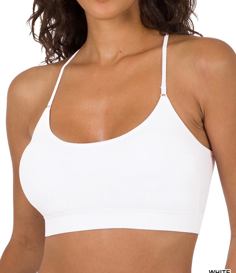 Cross Back Padded SEAMLESS Bralette