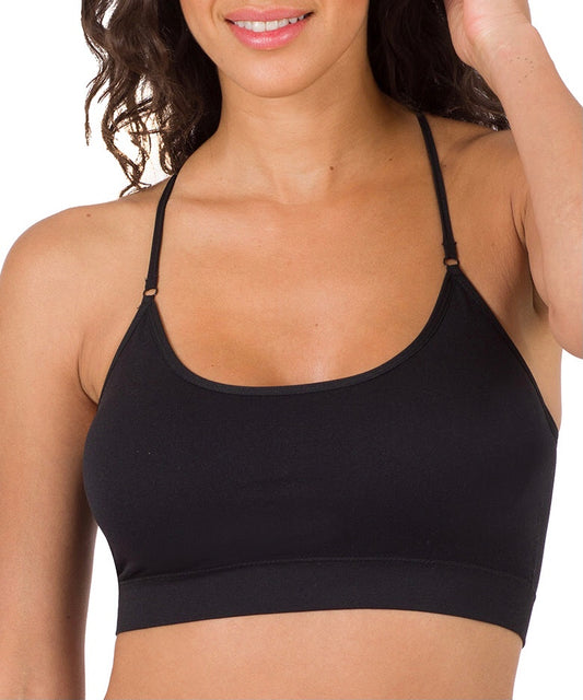 Cross Back Padded SEAMLESS Bralette