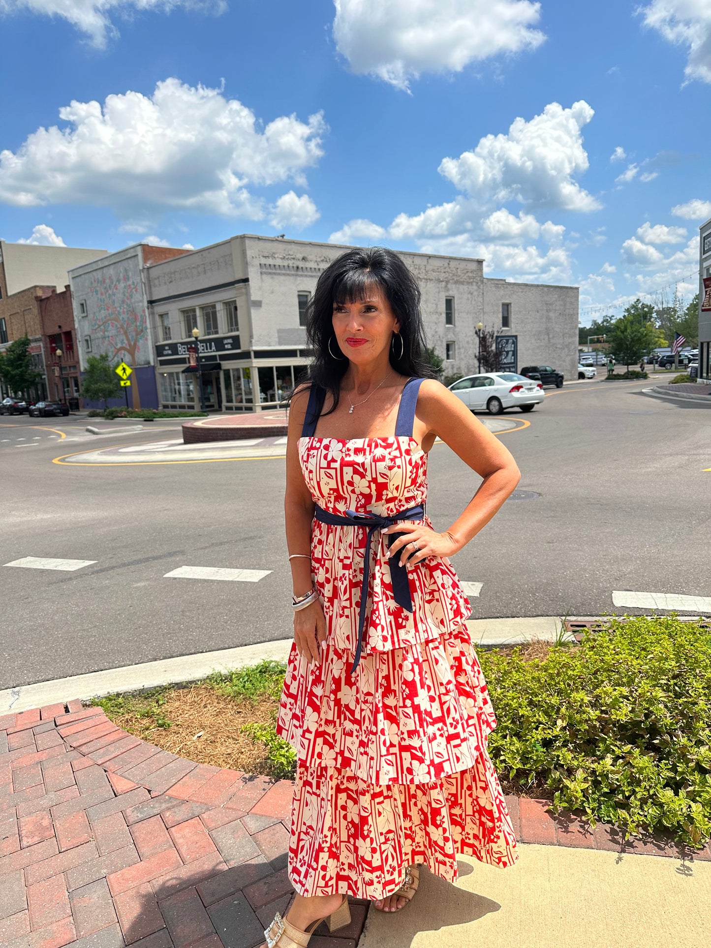 Patriotic Tiered Maxi Dress