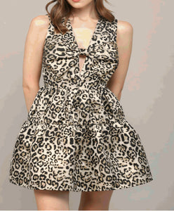 Bowed Lovely Leopard Mini