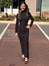 Load image into Gallery viewer, Beaming In Black Maxi Dress