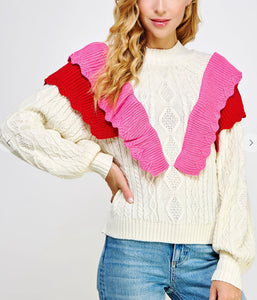 Two A Tee Cable Sweater