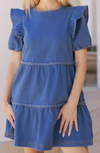 Darling in Denim Braid Dress