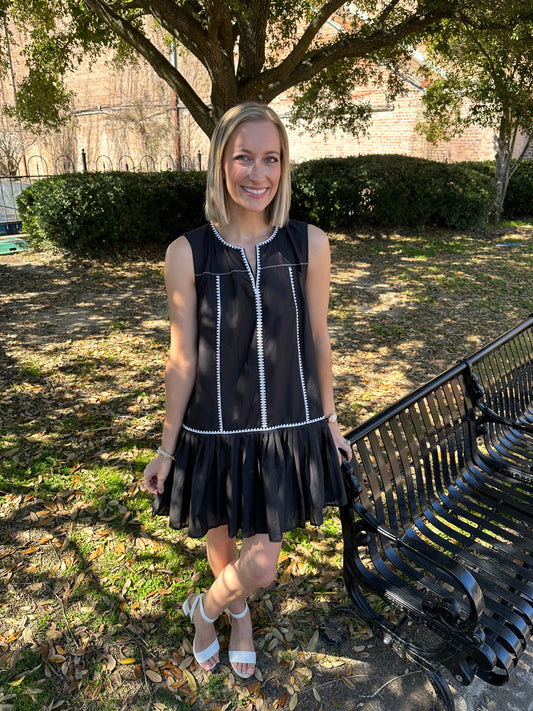 Perfectly Pleated Mini Dress