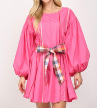 Load image into Gallery viewer, Pink with Piping Dress