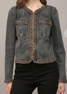 Brave In Braids Denim Jacket