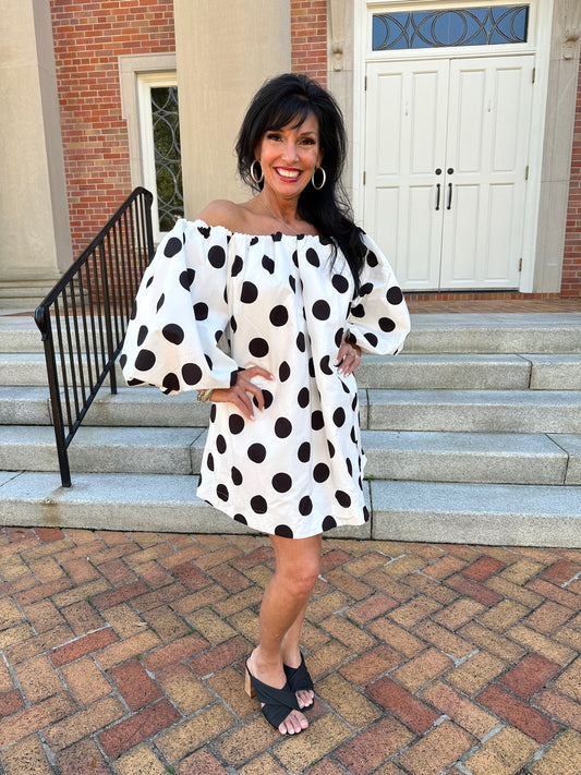 Decked Out In Dots Dress
