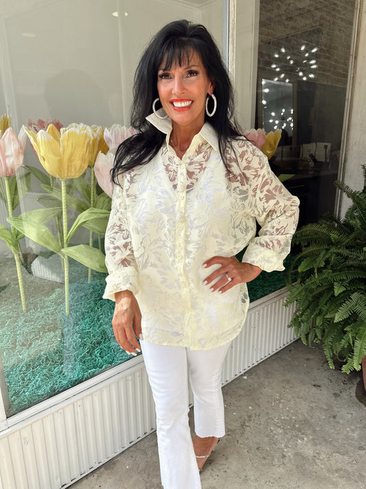 Sunlit Petals Top