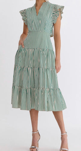 Spearmint  Stripe Dress