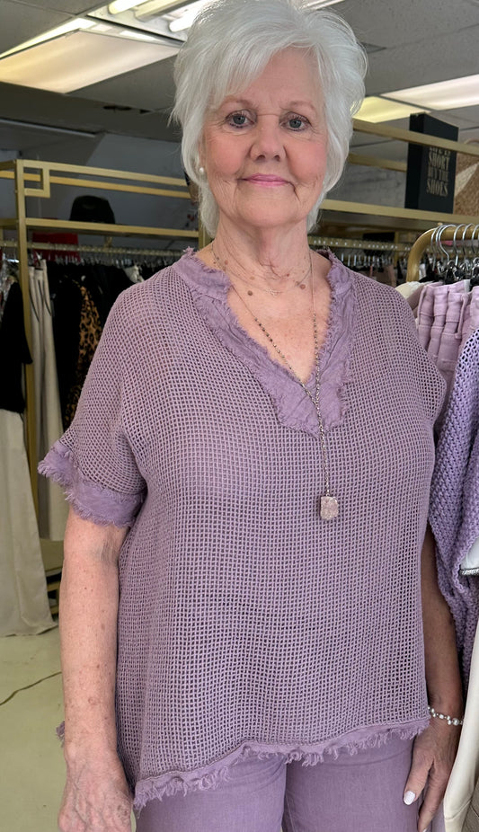 Pretty Plum Net top