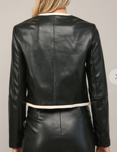 Feeling Fabulous Faux Leather Jacket