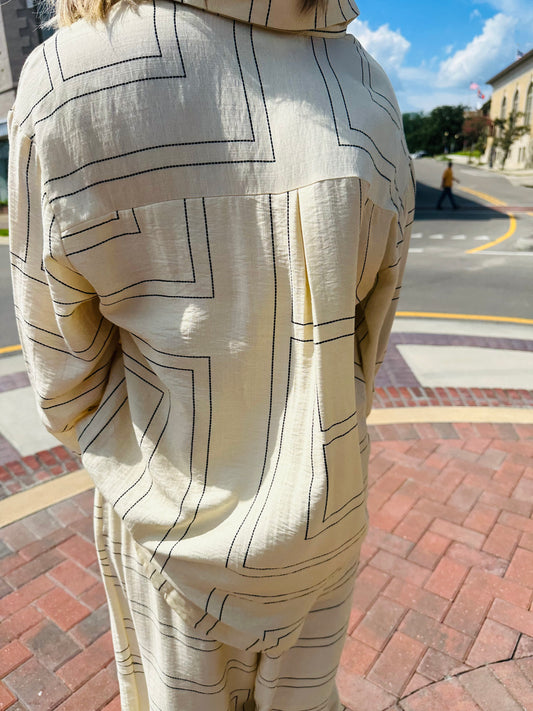 Laid Back Lines Top