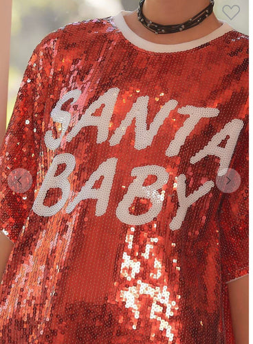 Santa Baby Sequin Tunic