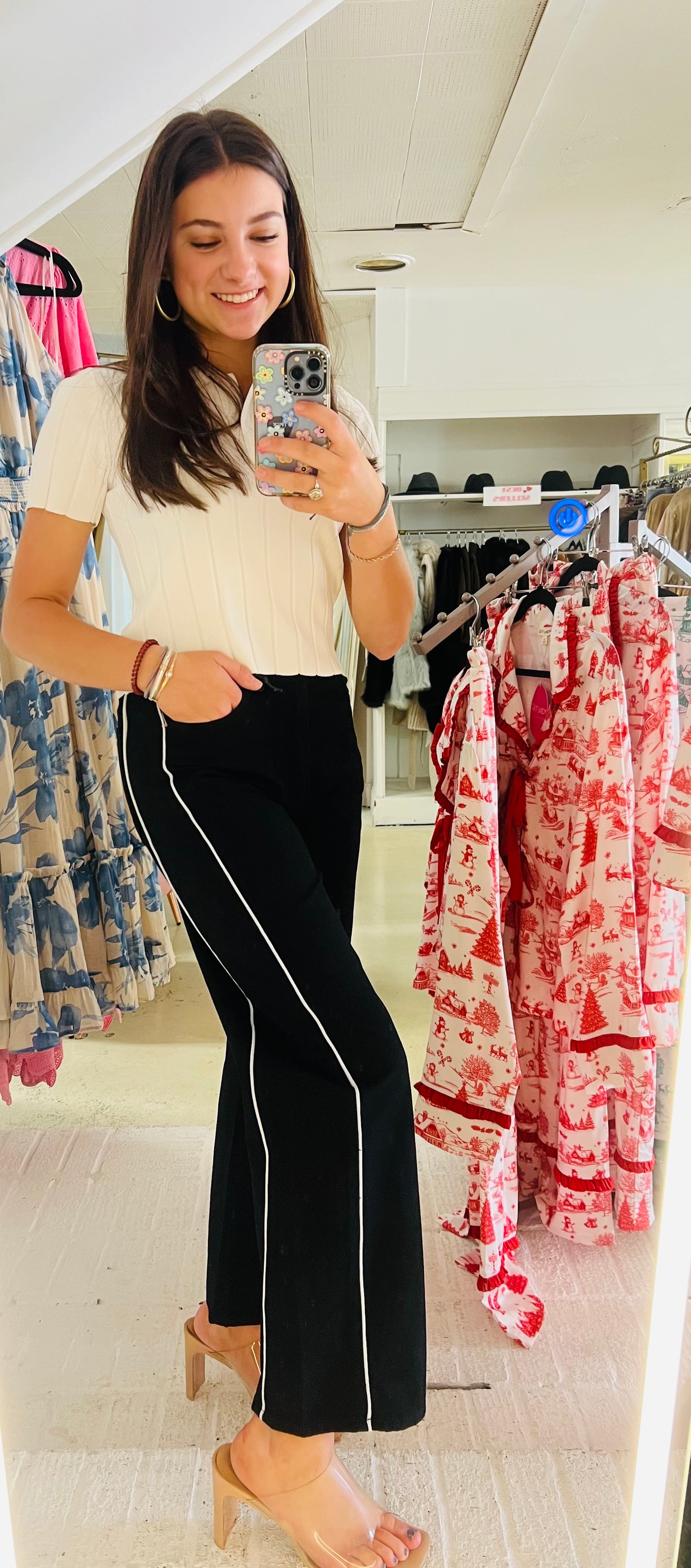 City Stripe Barrel Jeans